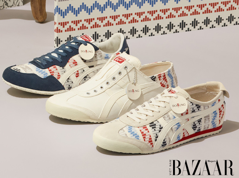 ONITSUKA TIGER X DOI TUNG CHẾ TÁC GIÀY VỚI CHẤT LIỆU TÁI CHẾ TỪ CHAI NHỰA